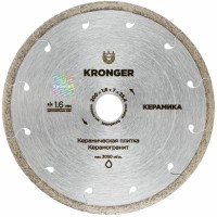 Диск алмазный 200х25,4 сплошной KRONGER/керамогранит